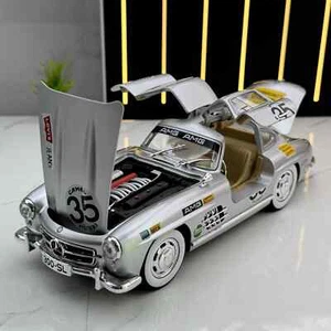 1:24 Benzs 300SL Track Version Alu Sportwagen Modell Diecast Metall Racing. - Bild 1 von 37