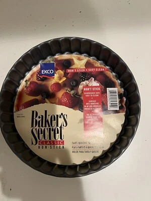 Tiara Baker's Secret Duncan Hines Postre Tarta Acanalada Quiche Sartén Foto 1 de 4