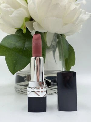 Lápiz labial Dior Rouge Dior VELVET 100 nude 1,5 g tamaño mini de viaje dañado Foto 1 de 2