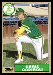 Chris Codiroli 1987 Topps #217 Oakland Athletics
