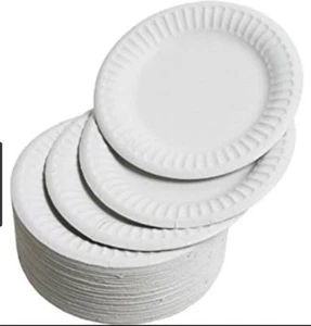 QUALITY WHITE Party Wedding Restaurant Buffet Large PAPER PLATES 23CM (9") x 100 - Picture 1 of 1