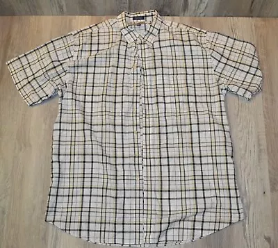 Cutter & Buck white black stripes Long Sleeve Button Down XLT - Image 1 of 4