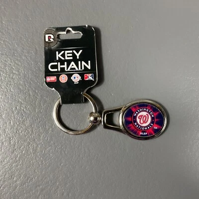 Washington Nationals Rotating Metal Keychain MLB Baseball Gift Dad Sports - Image 1 of 4