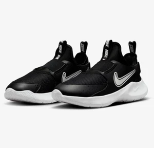 Nike Boy's Flex Runner 3 Sneaker Big Kid Size 6Y FN1294-005 Black/White Mesh - Picture 1 of 6