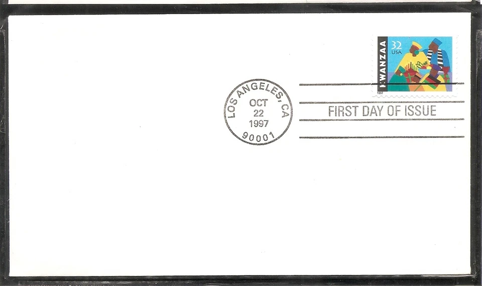 US SC # 3175 Kwanzaa FDC. Ready For Cachet - Image 1 of 1