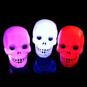 Led Pumpkin Skeleton Party Decoration Prop Bedside Table Light Halloween Lamp - Picture 1 of 6