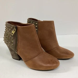 Jessica Simpson Booties Studded Casino Tan/Taupe Suede Womens SZ 8B/38 - Picture 1 of 8