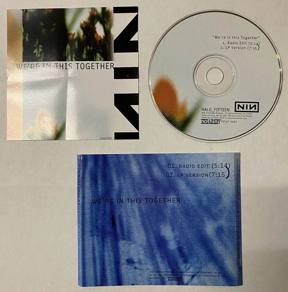Nine Zoll Nails We'Re IN This Zusammen 1999 US Promo Nur CD Single Trent Reznor - Bild 1 von 1