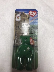 Teenie Beanie Babies Erin The Bear 1998 - Picture 1 of 3