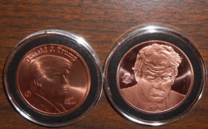 DONALD J. TRUMP 45TH PRESIDENT/WHITE HOUSE &  USA COPPER 1 OZ.  .999 ONE OF EACH - Picture 1 of 7