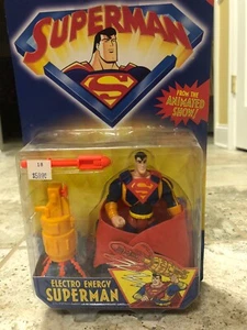 Kenner 1996 DC Comics The Animated Superman Series 2 Electro Energy Superman NIP - Imagen 1 de 2