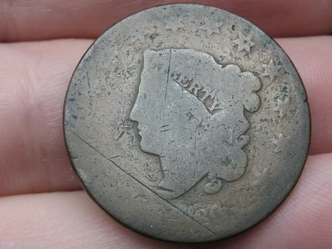 1830 Matron Head Large Cent Penny- Large Letters Cover