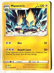 Manectric 055/196 Non Holo Rare - Lost Origin Pokemon - Pack Fresh Near Mint NM - Picture 1 of 4