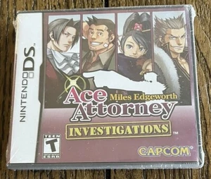 Miles Edgeworth Ace Attorney Investigations (Nintendo DS) BRAND NEW SEALED - Picture 1 of 4