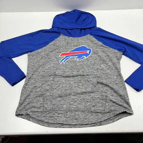 NFL Team Apparel Women's Buffalo Bills Hoodie Sweatshirt Polyester Spandex XXL Cover