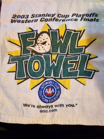 Mighty Ducks of Anaheim 2003 Western Conference Finals Fowl Towel Cover