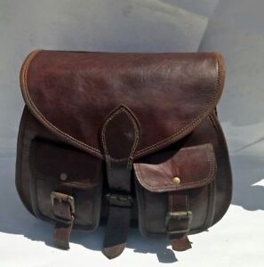 Vintage Women's Rustic Genuine Leather Messenger Shoulder Bag Cross Body Satchel
