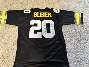 Rocky Bleier Trikot Pittsburgh Steelers signiert schwarz handsigniert - Bild 1 von 8