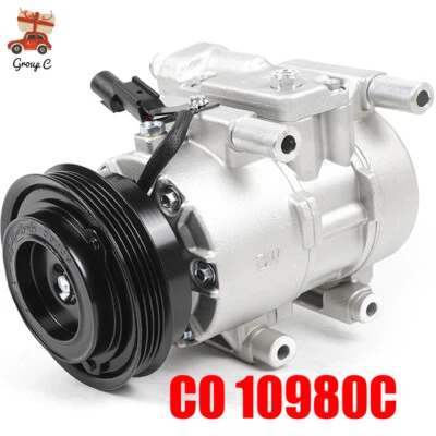 A/C Compressor W/ Clutch For Kia Rio LX EX SX 1.6L 2006 2007 2008 2009 2010 2011 - Image 1 of 4