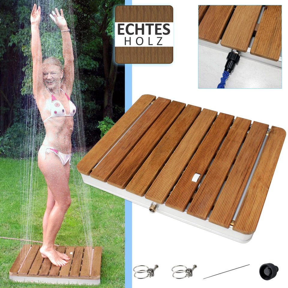 @TEC Bodendusche aus Teakholz (70511)