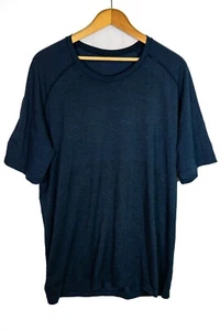 Lululemon Metal Vent Tech short sleeve T-shirt Blue Navy Seamless Running Men XL - Imagen 1 de 7
