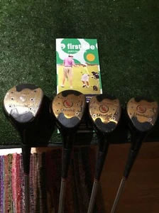 Spalding Executive Model 112 MV2 Driver 3,4,5 Woods Set Medium Steel Shafts - Picture 1 of 11