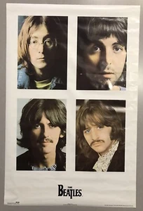 Vintage The Beatles weißes Album Band Poster 2080 Pop USA Apple Corps 23" x 35" - Bild 1 von 11