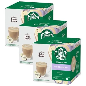 STARBUCKS White Mocha (3 x 12 Kapseln) DOLCE GUSTO Kaffeekapseln - Bild 1 von 4
