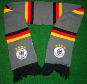 Deutschland Balkenschal grau BRD NEU WM EM Scarf Echarpe Germany + 100% Acryl - Picture 1 of 1