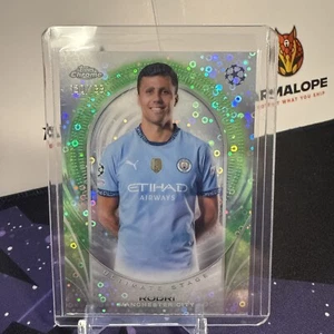 2025 Topps Flagship Chrome RODRI /199 Green - Picture 1 of 2
