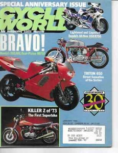 Cycle World Magazine January 1992 Special Anniversary Issue, Triton 650, Honda - Picture 1 of 2