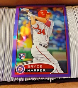2012 Topps Chrome Purple Refractors Complete Set 1-220 - Picture 1 of 2