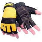 Dewalt Tough Fingerless Performance Glove Black/Yellow  10  Gloves