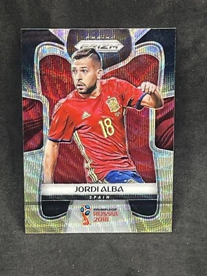 2018 Panini Prizm World Cup Black and Gold Wave Prizm Jordi Alba #203 - Image 1 of 2