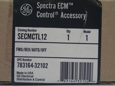 GE SECMCTL 12 Model 1 Spectra ECM FWD-REV-AUTO-OFF NEW - Image 1 of 4