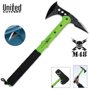 United Cutlery M48 Apocalypse Tactical Tomahawk Toxic Green and Sheath - Bild 1 von 4