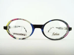Montatura occhiali colorati moda lenti rotonde/ovali fuori produzione taglia M - Foto 1 di 5