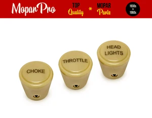 FOR 1946-1948 PLYMOUTH P15 DASHBOARD PULL KNOBS ALL MODELS CARS AND TRUCKS - Picture 1 of 4