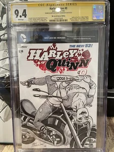 Geoff Isherwood Harley Quinn 0 Sketch Cover Cgc As 9.4 Original Art Commission - Bild 1 von 4