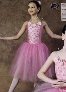 Nuevo con etiquetas Disfraz de ballet de tafetán acentuado rosa 4 capas falda adjunta de tul Adut/Niño - Imagen 1 de 6