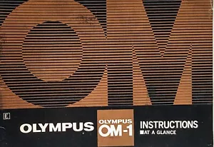 ORIGINAL OLYMPUS OM-1 ""ANLEITUNG AUF EINEN BLICK"" HANDBUCH!! - Bild 1 von 1