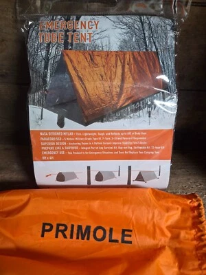 PRIMOLE 紧急管帐篷生存远足野营避难所户外防水 — 第 1/4 张图片