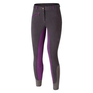 Riding Breeches Tights Ladies Childrens Soft Stretch Full Seat Knee Patch Horse - Picture 1 of 28