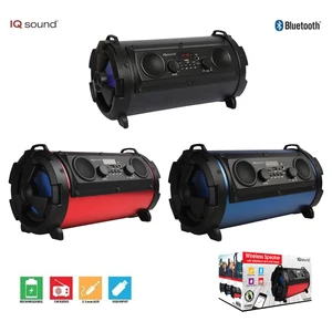 IQ Sound IQ-1525BT 5" Bazooka Speaker +2x2" Tweeters+Bluetooth+USB/SD/AUX/FM/LED