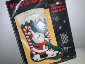 Jeweled Christmas Stocking Craft Kit “Sants” - Picture 1 of 6