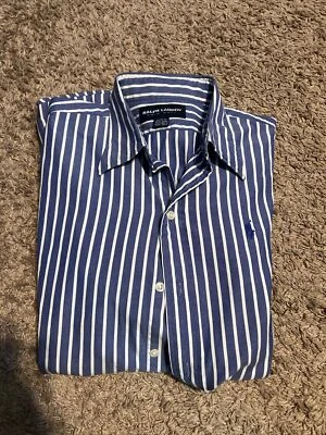 Camisa de vestir a rayas pequeña de golf Polo Ralph Lauren Foto 1 de 4