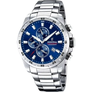 Reloj Festina hombre Chrono Sport F20463/2 esfera azul correa de acero - Imagen 1 de 1