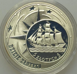 Polen - 10 zlotych 2005 - Die Geschichte des polnischen Zloty - PP - Silber - Bild 1 von 2