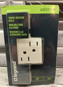 ARTR152W4 - Legrand Adorne Outlet - 15 Amps, White, Tamper Resistant Outlet - Picture 1 of 1