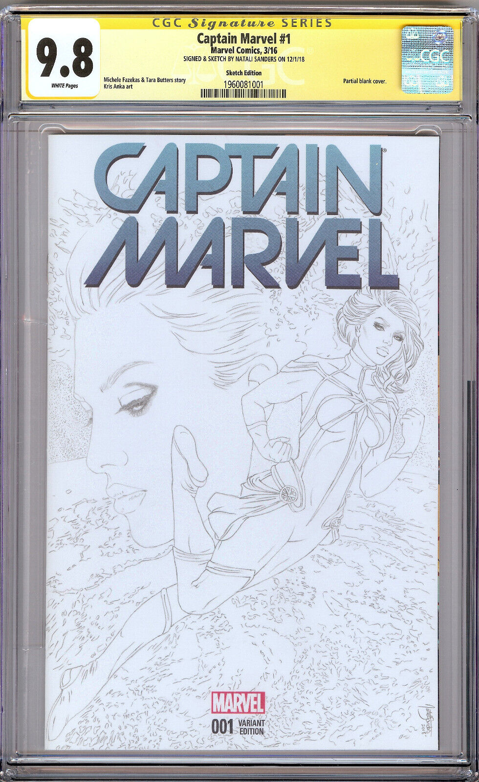 CAPTAIN MARVEL #2 CGC 9.0 WHITE PAGES